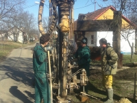 Průzkumný vrt - Mikulčice